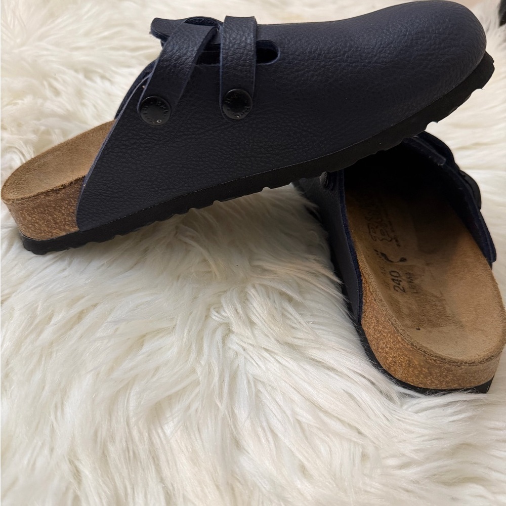 Birkenstock Dark Blue Leather Footwear - Picture 5 of 14